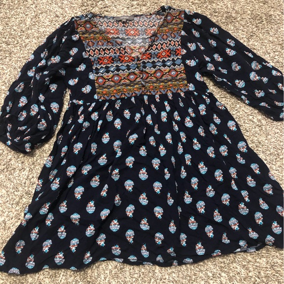 Umgee USA Bohemian Tunic Mini Dress - Picture 2 of 7
